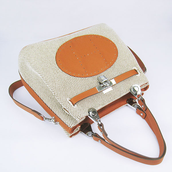 Replica Hermes New Arrival Double-duty handbag Orange 60668